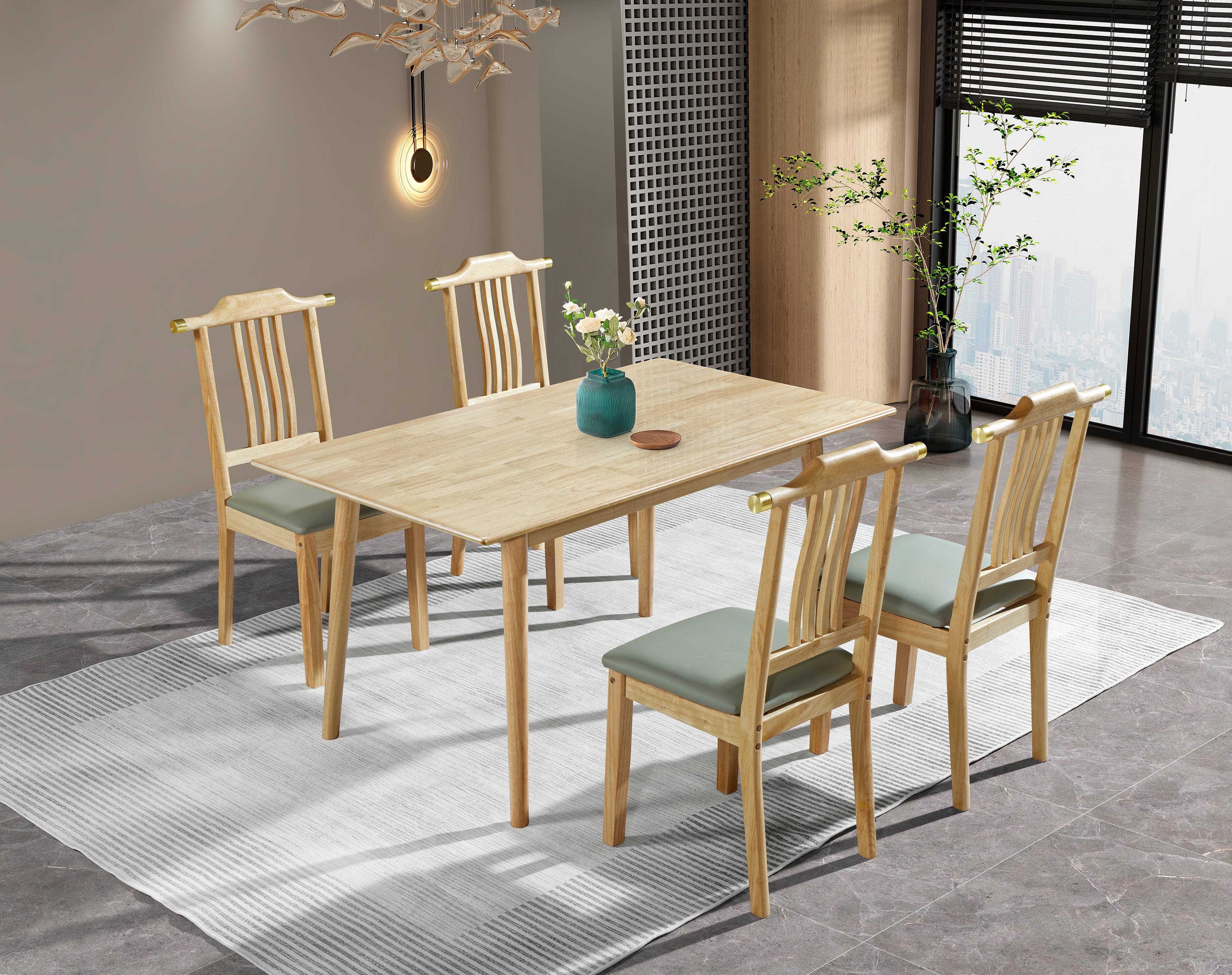 1 Table + chairs(1-6L#)